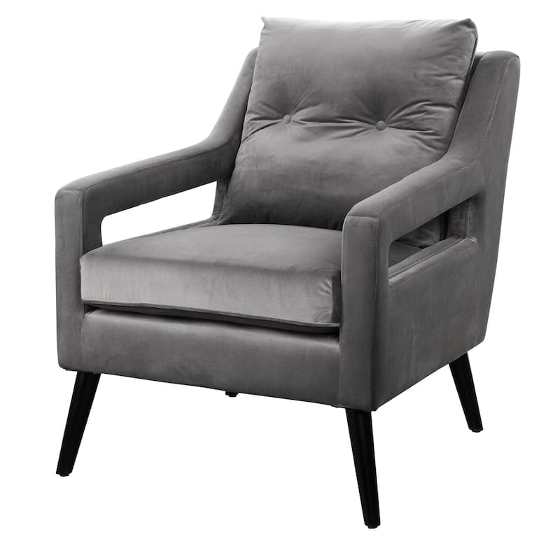 Uttermost 23583 O'Brien 29" Wide Wood Framed Velvet Wingback Chair