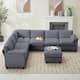 Option Dark Grey/6-Seat Sofa