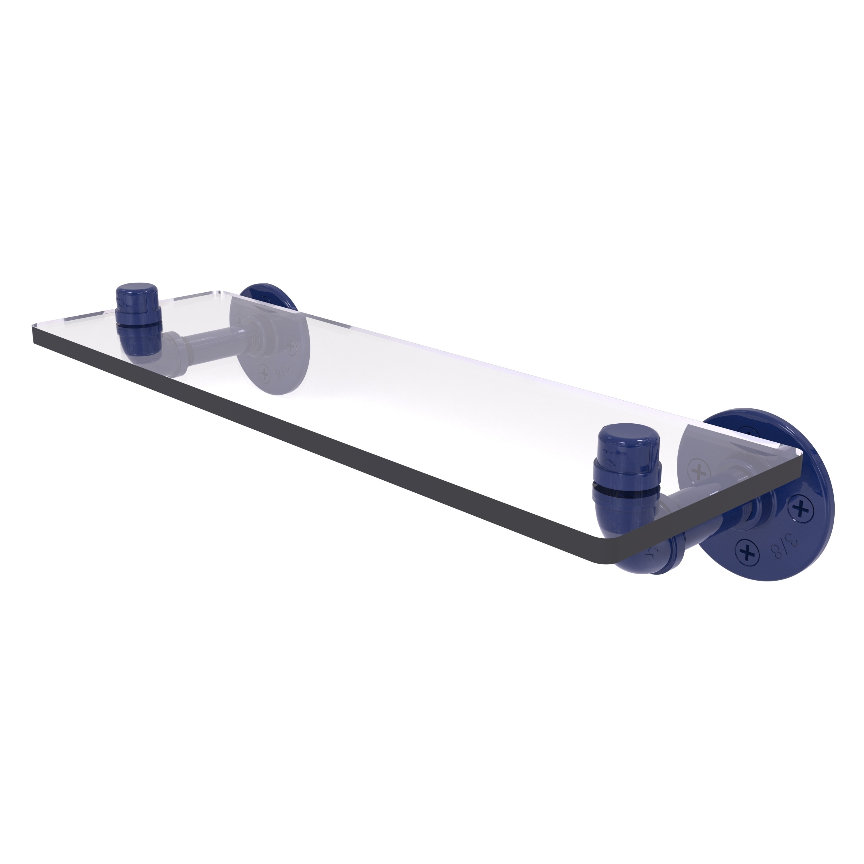 Allied Brass Pipeline Collection 16 Inch Glass Shelf