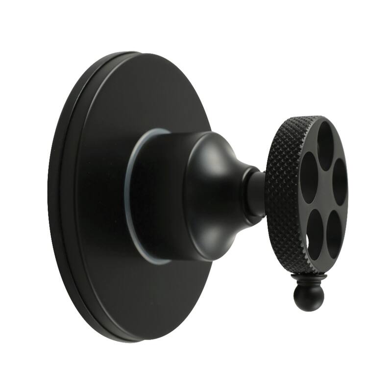 Webb Single-Handle Three-Way Diverter Valve with Round Trim Kit - Matte Black