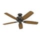 preview thumbnail 11 of 17, Hunter 52' Amberlin Ceiling Fan with LED Light Kit, Pull Chains - Farmhouse, Transitional, Rustic