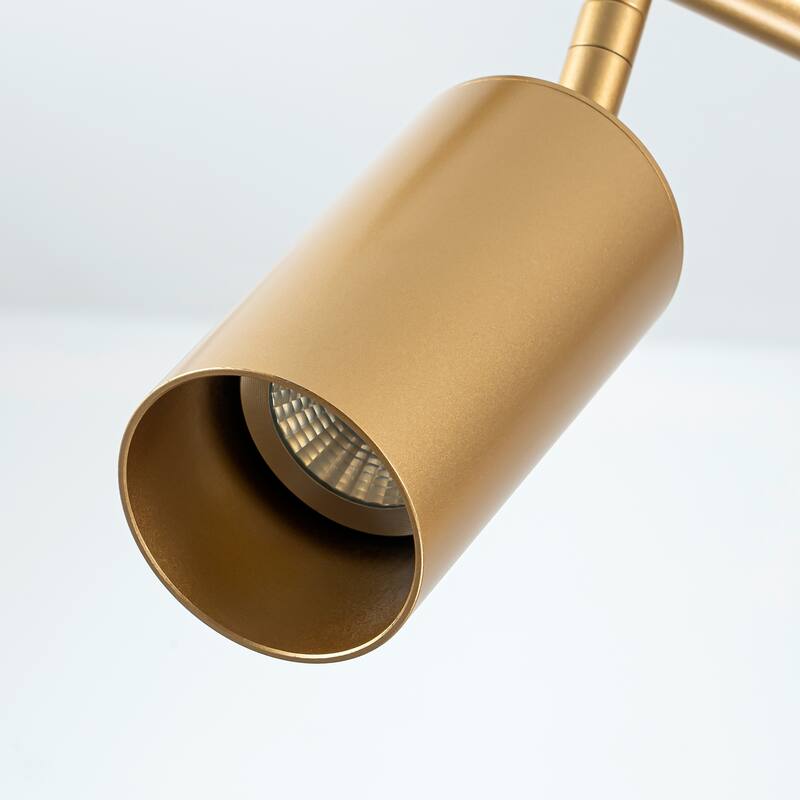 43.3" 5-Light Industrial Linear Track Lighting with Adjustable Track Heads