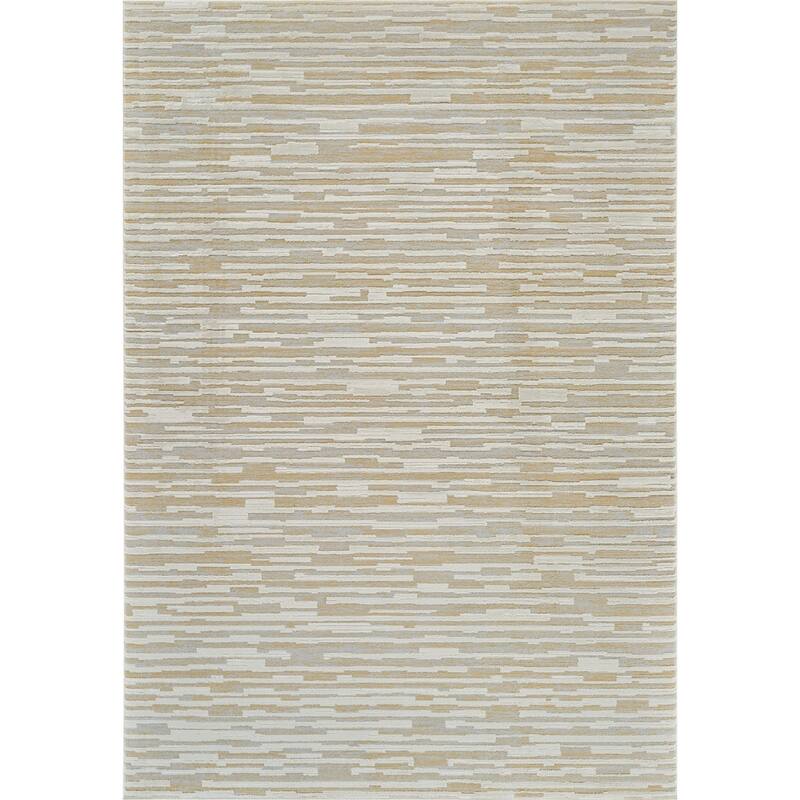 Bicus Distressed Abstract Modern Stain Resistant Woven Durable Area Rug By HomeRoots