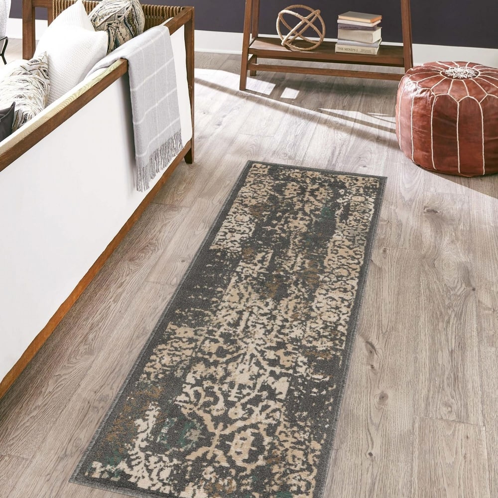 Contemporary Daisy Collection Area Rug