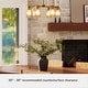 preview thumbnail 13 of 11, Hunter + Jasmine Roth Beverly Glen Ribbed Glass Round and Linear Chandelier - Transitional, Contemporary, Glam