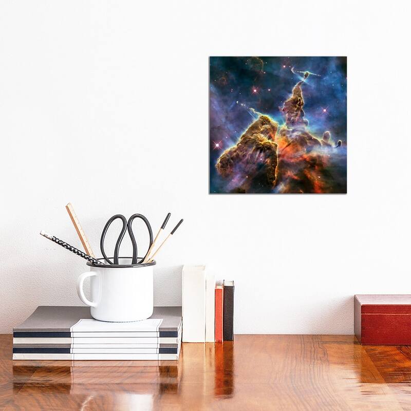 iCanvas "Mystic Mountain in Carina Nebula II (Hubble Space Telescope)" by NASA Canvas Print - 12x12x0.75