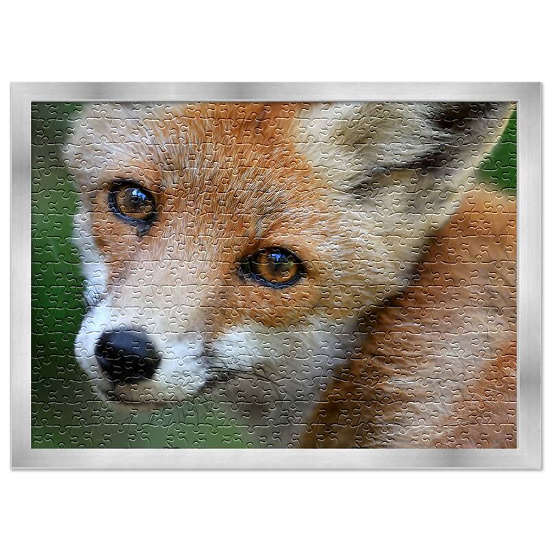 20x27 Jigsaw Puzzle Frame Kit - Kit Includes Puzzle Glue Sheets, Silver Wood Puzzle Frame