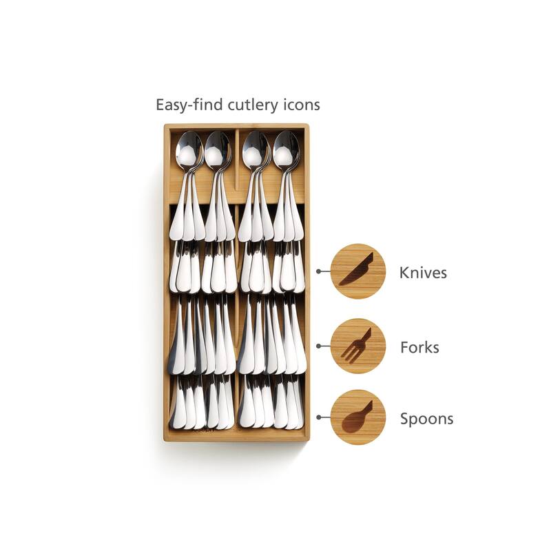 Joseph Joseph DrawerStore Bamboo Cutlery Organizer