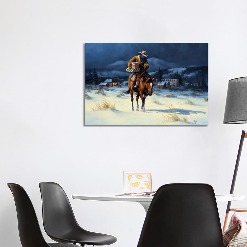 iCanvas "Bringing Christmas Home" by Jack Sorenson Canvas Print