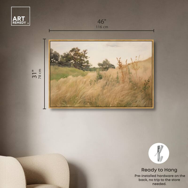 Cogon Grass Breeze I Canvas by Art Remedy