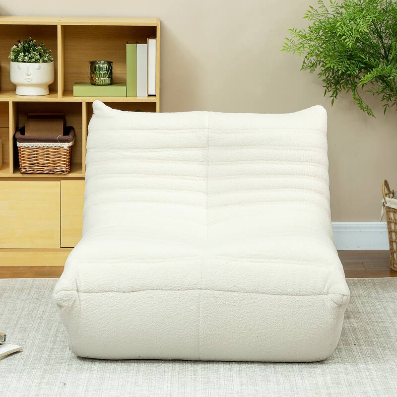 HOMCOM Bean Bag Chair for Adults, Giant Fireside Chair Lazy Sofa, Bean Bag Sofa with High Density Comfortable Foam