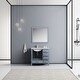 preview thumbnail 3 of 5, Jacques 30 in. W x 22 in. D Dark Grey Bath Vanity, White Quartz Top, Faucet Set, and 28 in. Mirror