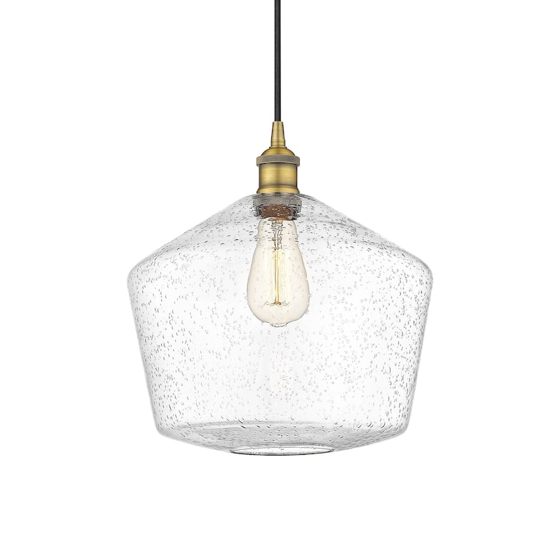 Innovations Lighting 616-1P-14-12 Cindyrella Pendant Cindyrella 12" - Brushed Brass / Seedy