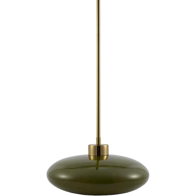 Livabliss Nozay Cottage Pendant - 12"L x 12"W x 4"H - Green