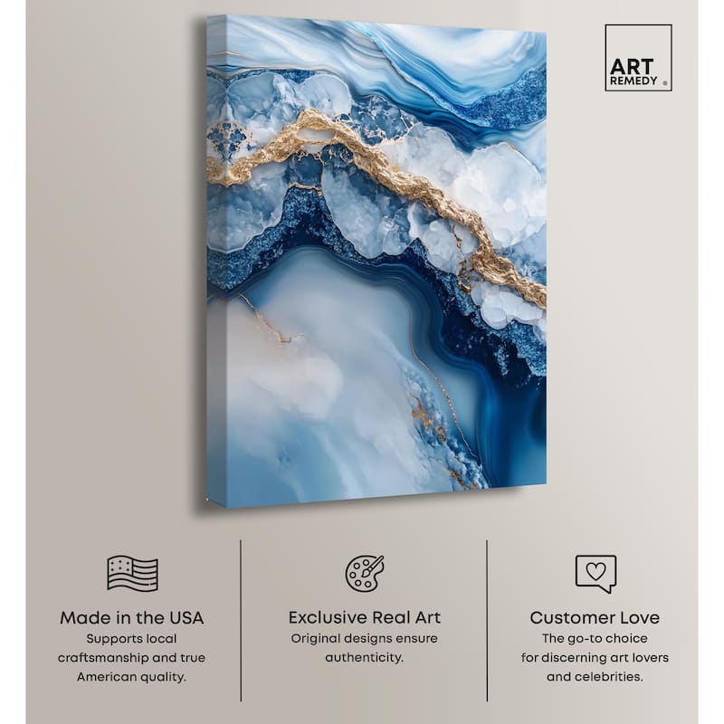 Molten Topaz II Canvas by Art Remedy, Gallery Wrapped