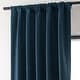 preview thumbnail 8 of 89, Exclusive Fabrics Faux Linen 100% Blackout Curtains Heat and Light Blocking - (1 Panel)