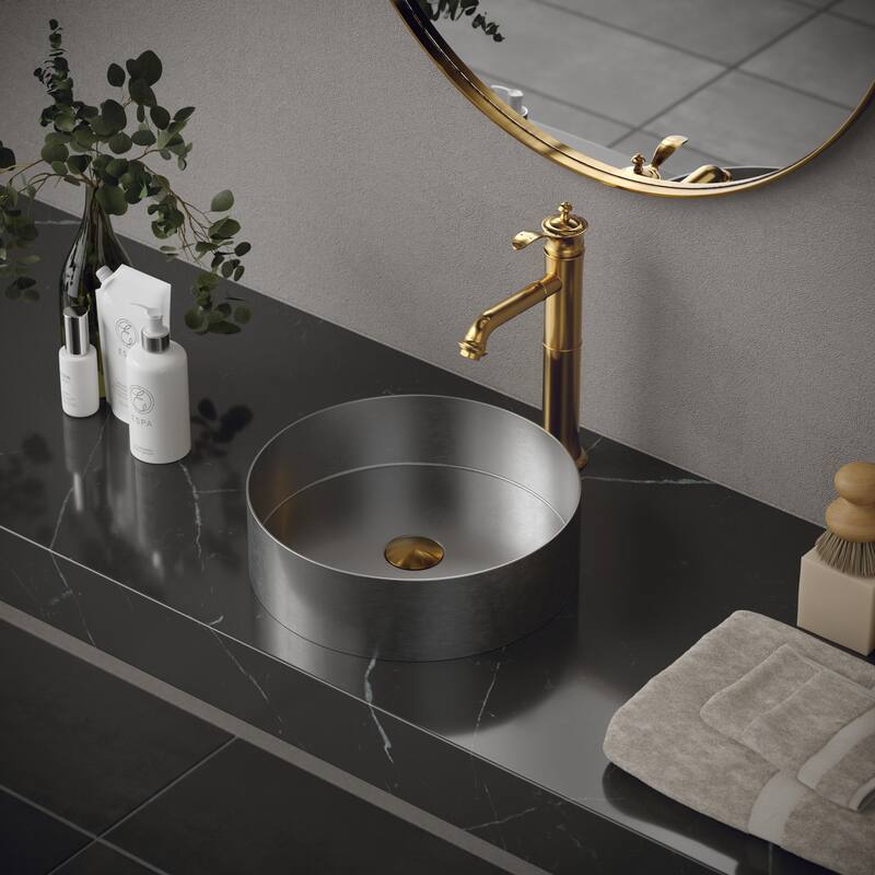 Karran Cinox Stainless Steel Round Vessel Sink