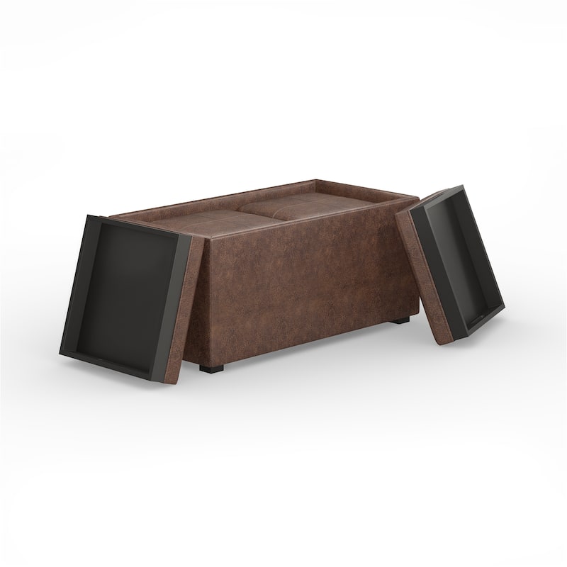 WYNDENHALL Franklin Upholstered 3-piece Ottoman Set