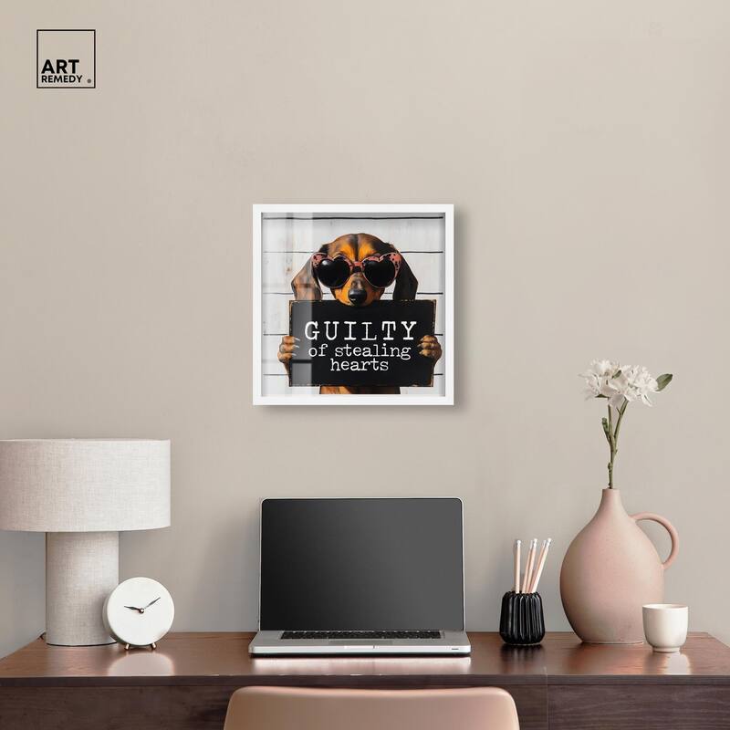 Guilty of Stealing Hearts Shadowbox by Art Remedy