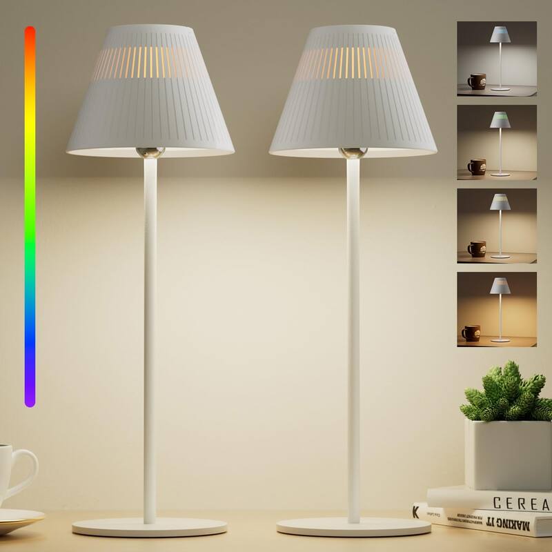 Honeywell Rechargeable LED wireless table Lamp 4 Colors 9 RGB Touch Dim​​ bedside night light