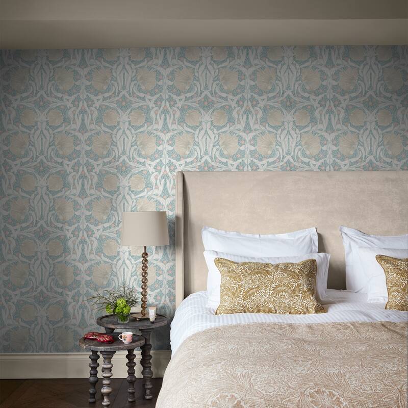 William Morris Pimpernel Ocean Wallpaper