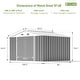 preview thumbnail 43 of 51, Patiowell 10' x 8'/10' x 10'Metal Outdoor Storage Shed with Goods Shelves/Floor Frame Garden Tool Shed for Backyard Garden