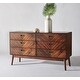 preview thumbnail 1 of 24, SAFAVIEH Couture Donald Mid-century 6-drawer Dresser Dark Walnut