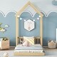 preview thumbnail 18 of 22, Twin House Roof Headboard Floor Bed