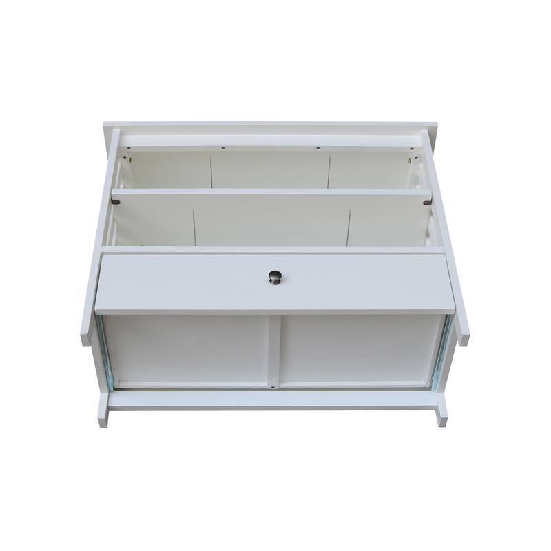 Solid Hardwood Mission Corner TV Stand