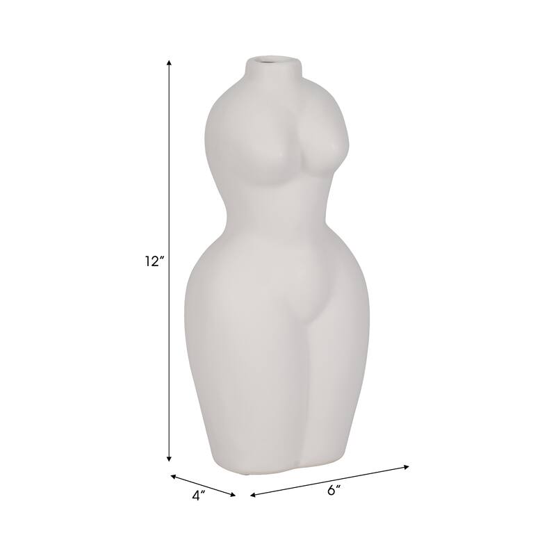 Contemporary Torso Vase - Sculptural Body Form Vase for Home Decor