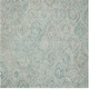 preview thumbnail 2 of 32, SAFAVIEH Handmade Ikat Madyson Wool Rug 4' Square - Ivory/Sea Blue - Square