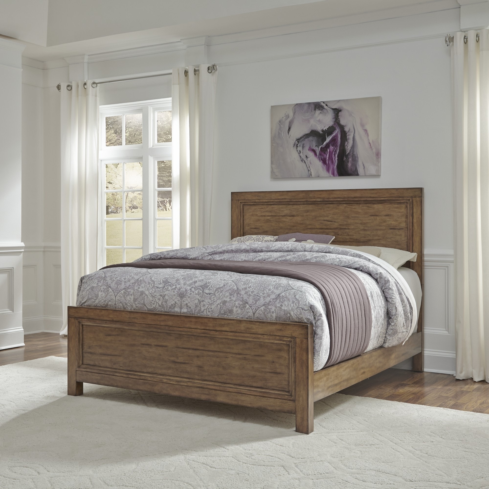 Carbon loft jolly rustic deals industrial plank bed
