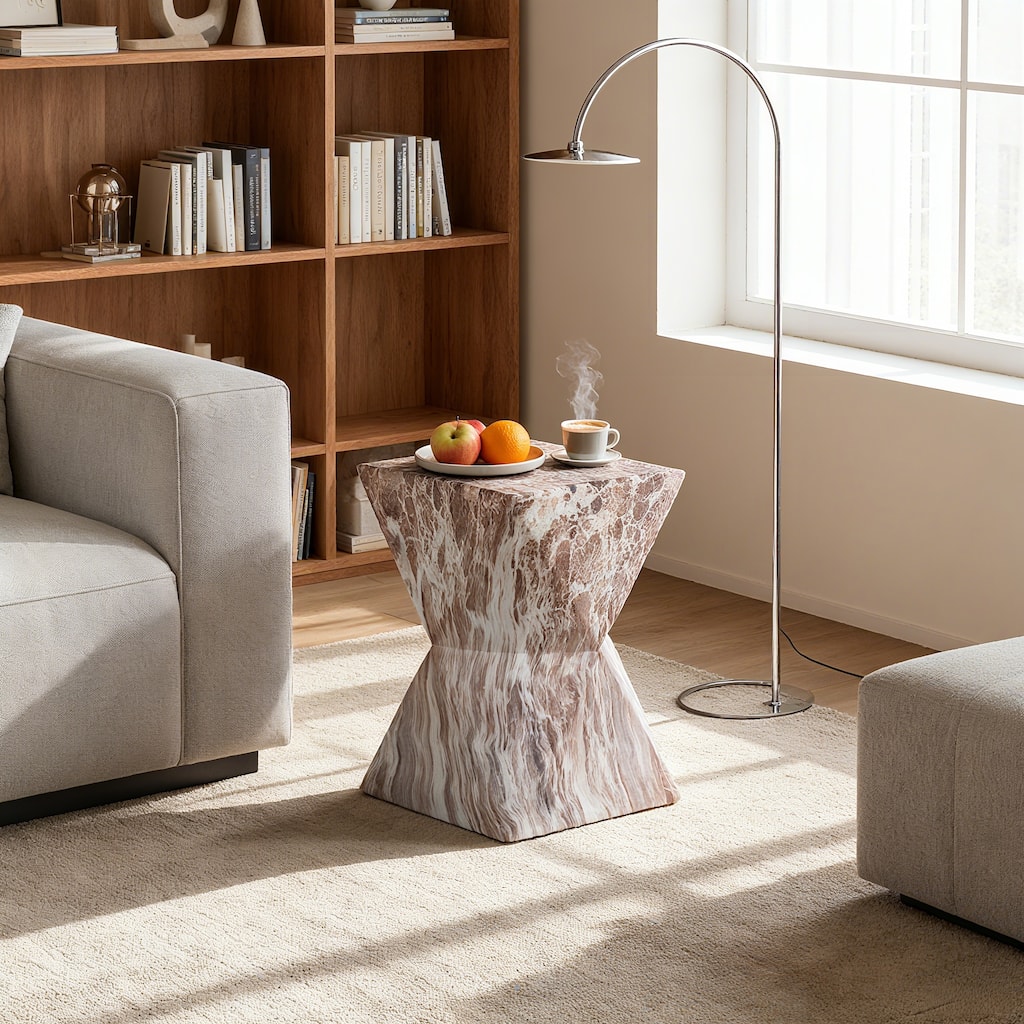 Cement Outdoor End Tables for Patio