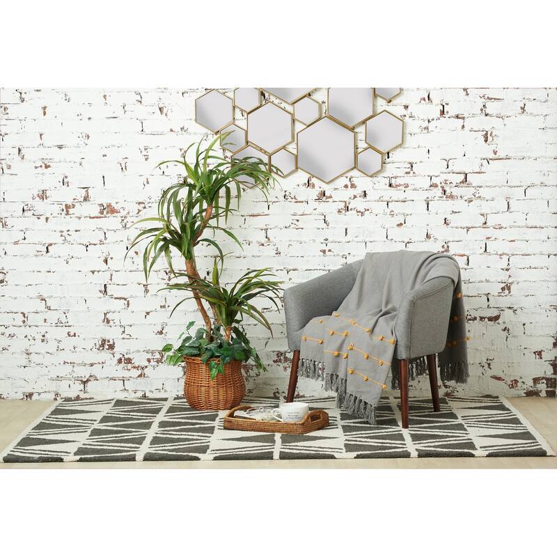 Tabb Boulder Ochre 50" x 60" Throw Blanket