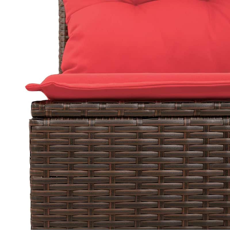 vidaXL 11 Piece Patio Sofa Set with Cushions Poly Rattan (US only)