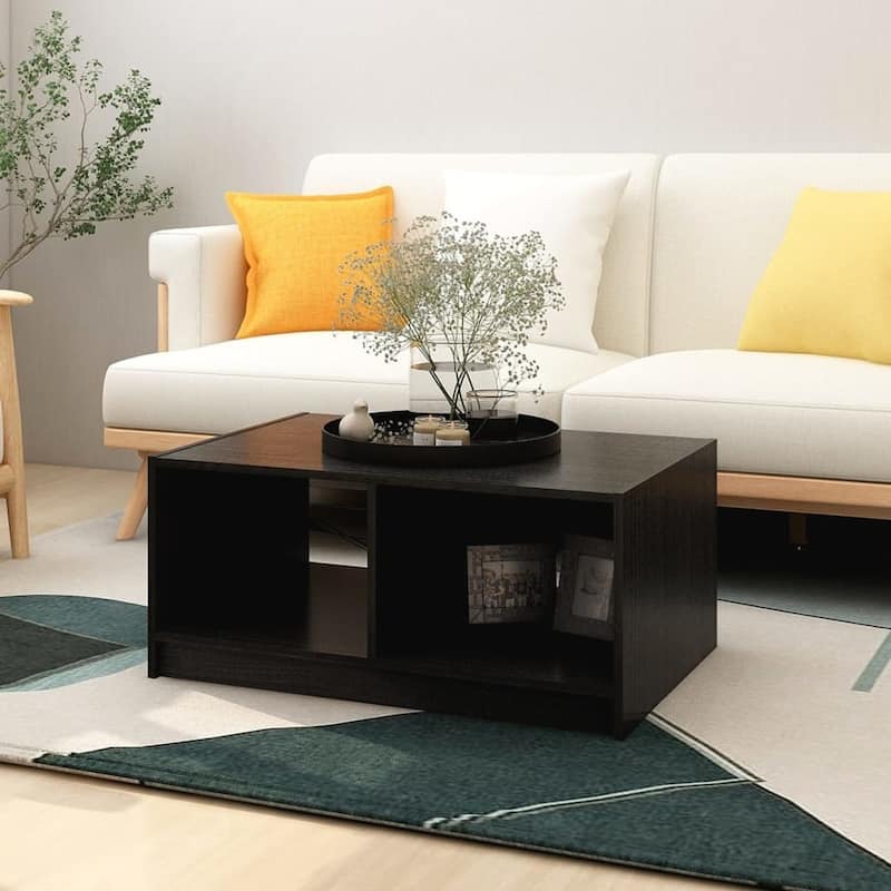 vidaXL Solid Pinewood Coffee Table 29.5"x13.2" Couch End Table Multi Colors - 29.5" x 19.7" x 13.2"