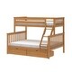 preview thumbnail 11 of 9, Max and Lily Twin XL over Queen Bunk Bed with Storage Drawers