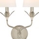 preview thumbnail 6 of 9, Crystorama Lighting Group 562 Broche 2 Light 21" Tall Wall Sconce with