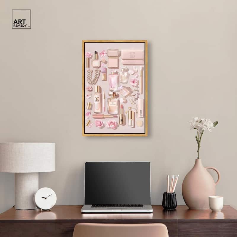 Light Make Up Accessories Canvas by Art Remedy