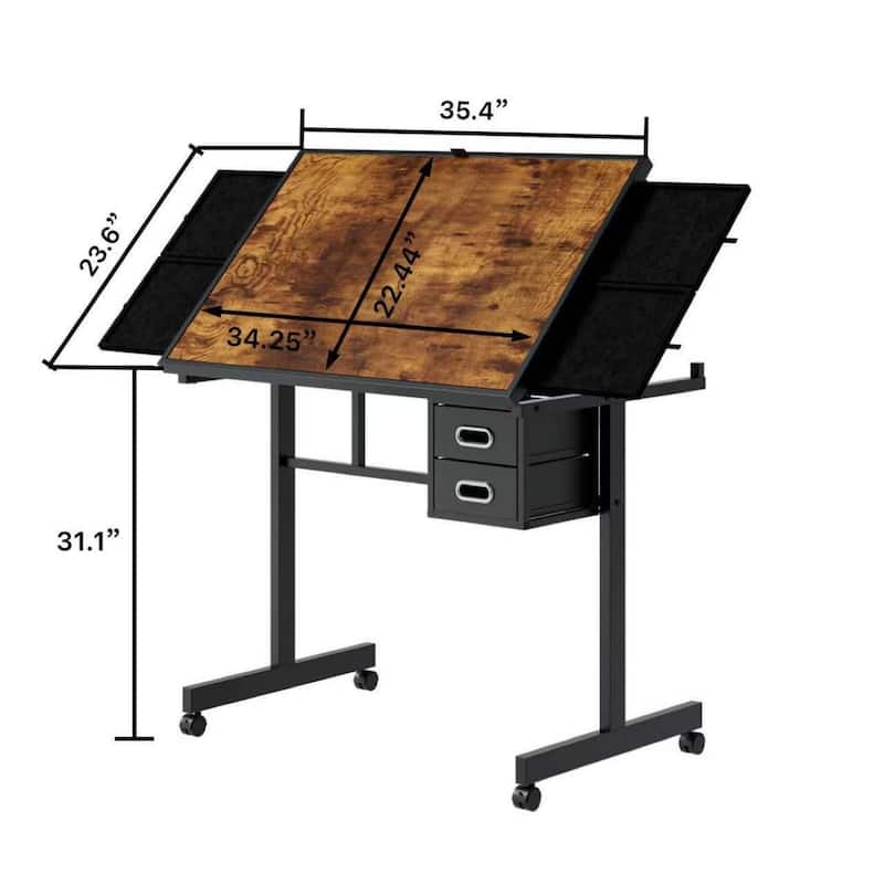 1000 pieces Jigsaw Puzzle metal Table board for adults gift with 4 trays and 2 Drawers