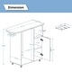 preview thumbnail 7 of 5, Compact & Modern Ironing Cart with Rolling Board, Multipurpose Cabinet for Laundry, Bedroom, and Cloakroom
