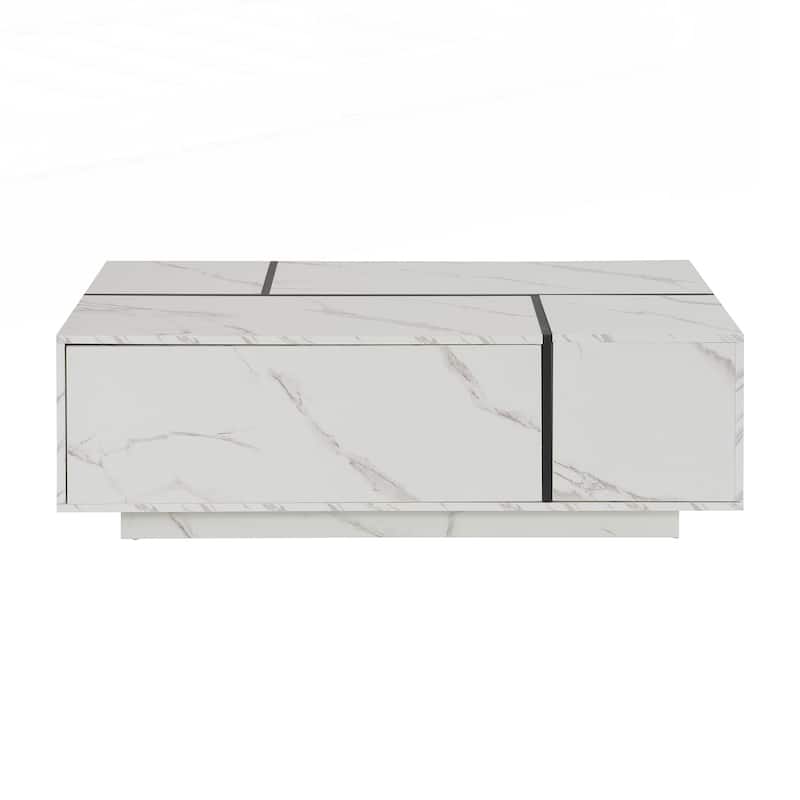 Rectangular Sliding Top Coffee Table