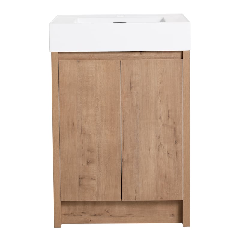 Beingnext 24"/30"/48"/60" Bathroom Vanity with Sink, Freestanding Bathroom Vanity with Soft Close Door