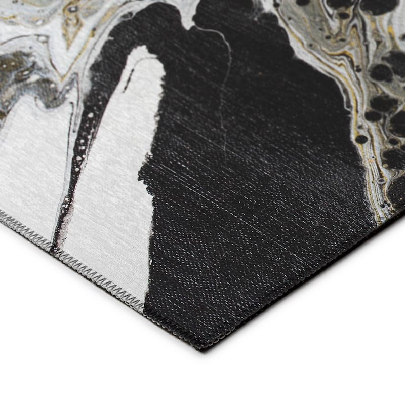 Addison Indoor/ Outdoor Karina Abstract Washable Area Rug