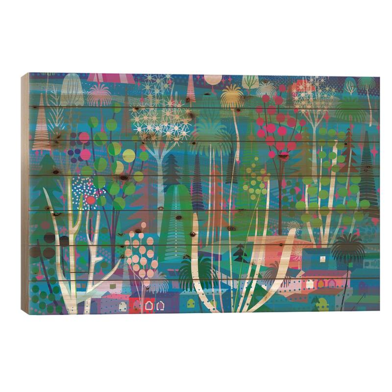 Dream Of Egypt Print On Wood by Charles Harker - Multi-Color - 26x40x1.5