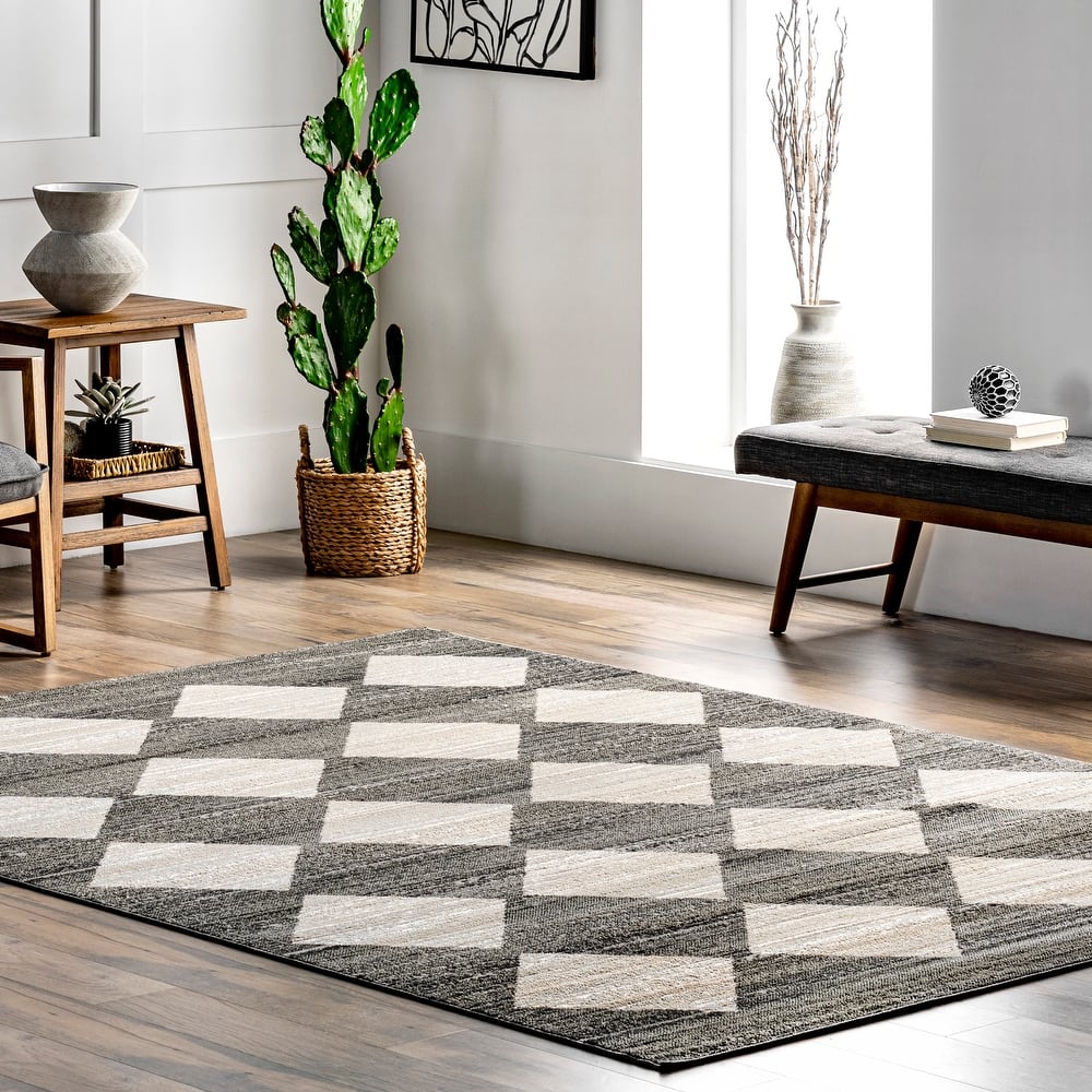 Nuloom Gianna Contemporary Geometric Checker Tile Area Rug