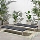 preview thumbnail 3 of 18, Cape Coral Outdoor Chaise Lounge with Cushion (Set of 2) by Christopher Knight Home