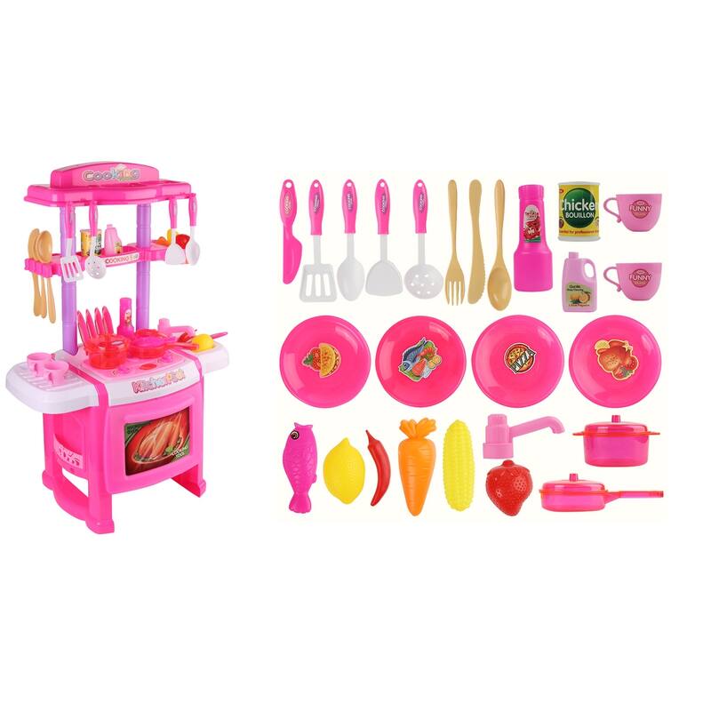 Kitchen Cooking Toy Set Chef Pretend Play Set