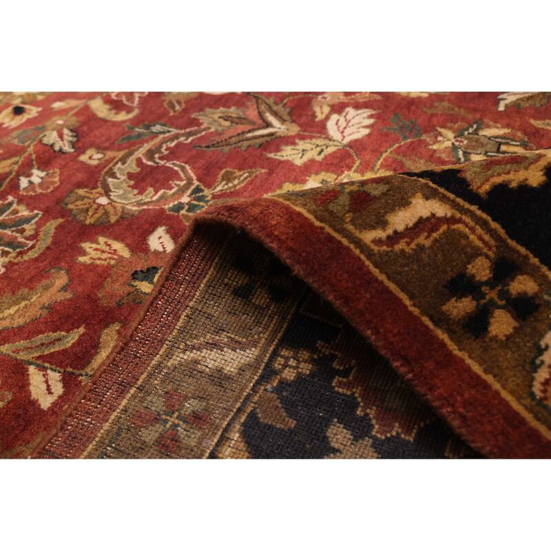 ECARPETGALLERY Hand-knotted Jamshidpour Dark Red Wool Rug - 8'10 x 12'1