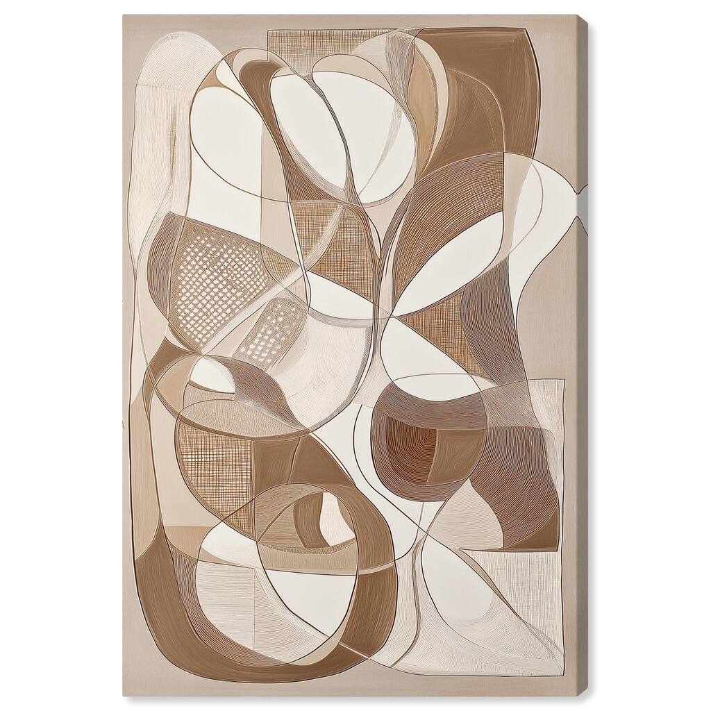 Mocha Dream Canvas by Art Remedy, Gallery Wrapped